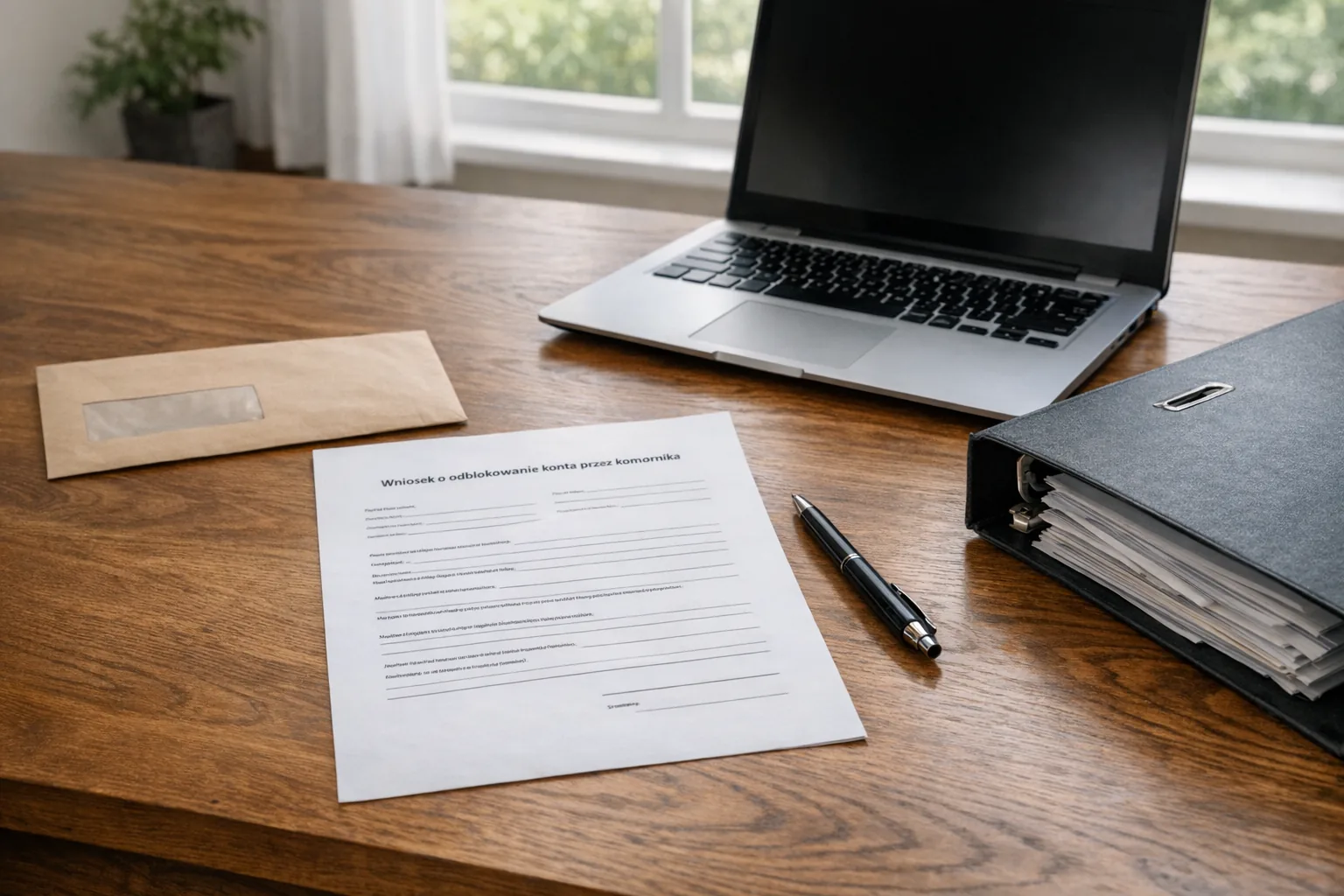 Wniosek o odblokowanie konta - jak napisać do komornika